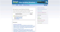Desktop Screenshot of eastayrshiredirectory.com