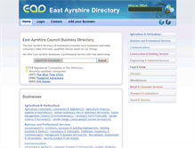 Tablet Screenshot of eastayrshiredirectory.com